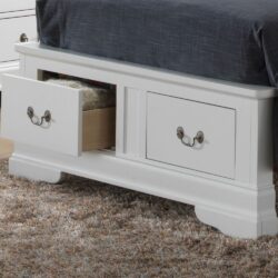 Louis Phillipe - Twin Elegant Storage Bed - White