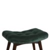 Velvet Curve Bench - Emerald - Image 5