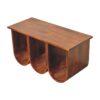 Triple Open Style Coffee Table - Beige / Brown - Image 5