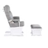 Madison - Glider & Ottoman - White / Oyster - Image 3
