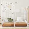 Metal Twin Size House Platform Beds 2 Shared Beds - Antique White - Image 4
