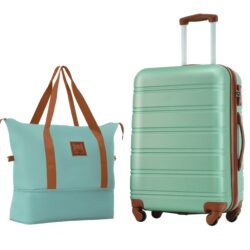 Hardshell Luggage Sets 24" / Bag Spinner Suitcase With Tsa Lock Lightweight - Green