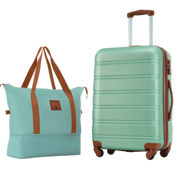 Hardshell Luggage Sets 24" / Bag Spinner Suitcase With Tsa Lock Lightweight - Green