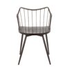 Winston - Farmhouse Style / Dining Chair - Brown / Dark Walnut - Image 4