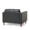 Sophisticated - Club Chair With Birch Wood Legs - Black - Image 6