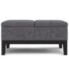Dover - Lift Top Coffee Table Storage Ottoman - Gray - Image 2