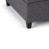Ellis - Coffee Table Storage Ottoman - Slate Gray - Image 4