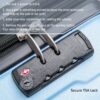 Expanable Spinner Wheel 2 Piece Luggage Set ABS Lightweight Suitcase With Tsa Lock 20" / 24" - Light Blue - Image 4