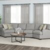 Berza - Cuddler Sectional - Gray - Image 5