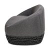 Willow - Upholstered Patio Deep Seating Sofa - Graphite Gray / Black - Image 6