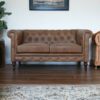 Buffalo - Leather Chesterfield Sofa - Brown - Image 10