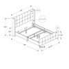 Queen Size Bed Upholstered - Pink - Image 5