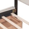 Queen Size Upholstered Platform Bed With Classic Headboard And 4 Drawers, No Box Spring Needed - Beige - Image 11