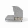 Outdoor Patio Daybed Rattan Daybed Outdoor Sunbed With Detachable Pillows For Patio, Backyard, Pool - Gray - Image 21