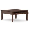 Artisan - Square Coffee Table - Russet Brown - Image 2