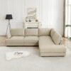 Glander - Sectional Sofa Right Facing - Cream - Image 5