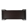Modern Industrial Bar Cart With Shelving And Rolling Casters - Walnut - Image 12