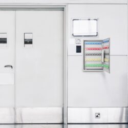 150 Key Adjustable Key Cabinet With Key Lock - Gray