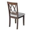 3 Piece Kitchen Dining Set With Drop Leaf Dining Table And 2 Dining Upholstered Chairs, Dining Room Set For Small Places - Brown - Image 16