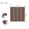 Interlocking Deck Tiles, 44 Pack Patio Deck Tiles, XSquare Waterproof Outdoor All Weather Use, Outdoor And Indoor Patio Decking Tiles For Poolside Balcony Backyard - Brown - Image 3