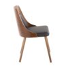 Anabelle - Mid-Century Modern Chair (Set of 2) - Walnut / Brown - Image 3
