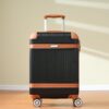 Hardshell Luggage Sets 3 Piece Double Spinner 8 Wheels Suitcase With Tsa Lock Lightweight 20''24''28'' - Black - Image 8