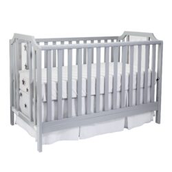 Celeste - 3 In 1 Convertible Island Crib - Light Gray