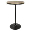 Dakota - Industrial Adjustable Bar / Dinette Table - Black - Image 2