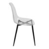Clara - Mid-Century Modern Dining Chair (Set of 2) - Black / Clear - Image 3