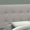 Queen Size, Bed Headboard Only, Upholstered, Durable Construction - Gray - Image 2