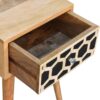 Inlay - Mini Bone Bedside Table - Brown Oak - Image 6