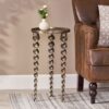 Bohemian Industrial Drill Table L - Antique Brass - Image 2