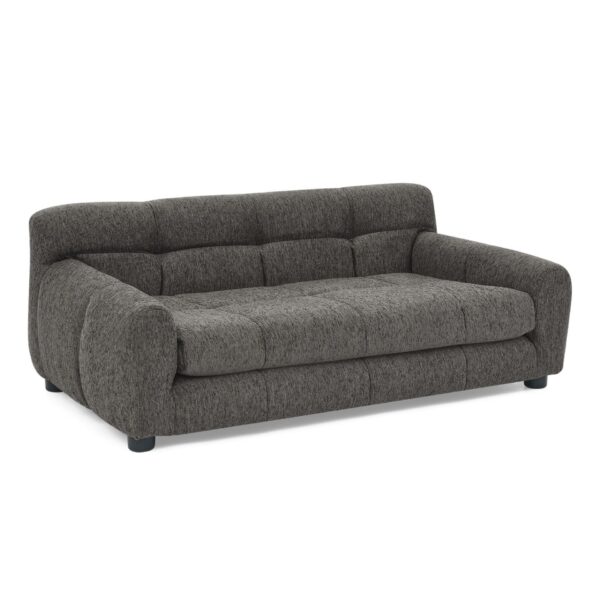 Modern Dark Pet Sofa With Backrest And Armrests Linen Fabric, For Small And Medium Dogs - Dark Gray