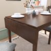 3 Piece Kitchen Dining Set With Drop Leaf Dining Table And 2 Dining Upholstered Chairs, Dining Room Set For Small Places - Brown - Image 26