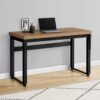 Computer Desk, Home Office, Standing, Adjustable, Laptop, Contemporary & Modern - Brown - Image 11