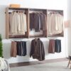 Devi - Wall Mounted Wood Closet System & Modular Units And Warm - Oak - Image 10