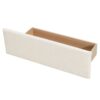 Queen Size Upholstered Platform Bed With Trundle And Drawers - Beige - Image 14
