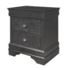 Shaker - Crocodile Metallic Nightstand - Gray - Image 2