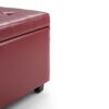Cosmopolitan - Storage Ottoman - Red - Image 5