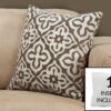 Pillows, Square, Insert Included, Decorative Throw, Hypoallergenic Polyester, Modern - Taupe - Image 3