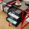 Drafting Table With Stool - Red - Image 12