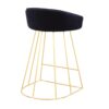 Canary - Contemporary Counter Stool (Set of 2) - Gold / Blue - Image 4