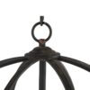 4 Light Metal Chandelier, Hanging Light Fixture With Adjustable Chain For Kitchen, Bulb Not Included - Black - Image 5
