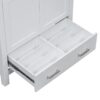 Bathroom Vanity With Single Sink, Combo Cabinet Undermount Sink, Bathroom Storage Cabinet With Two Doors And A Drawer, Soft Closing, Multifunctional Storage, Solid Wood Frame - White - Image 20