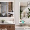 LED Bathroom Vanity Mirror Wall Mounted, Adjustable White / Warm / Natural Lights Anti-Fog Touch Switch With Memory Modern Smart Large Bathroom Mirrors - Silver - Image 9
