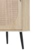 Corner Cabinet, Rattan Door, Freestanding Corner Tables For Small Spaces, Corner Shelf Stand For Living Room, Kitchen, Bathroom, Bedroom - Natural - Image 25