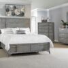Queen Stoage Bed With Bookmatched Veneer - Gray - Image 4