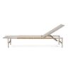 Hargrove - Outdoor Patio Aluminun Chaise Lounge, Outdoor Mesh Seat - Natural / Silver - Image 11