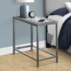 Accent Table, Side Transitional Durable Construction - Gray - Image 3