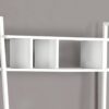 Computer Desk For Home Office, Laptop, Leaning, Storage Shelves, Contemporary & Modern - White - Image 2